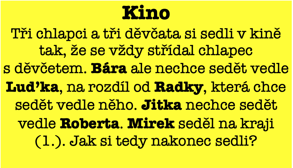 # Mirek/Jitka/Luděk/Radka/Robert/Bára