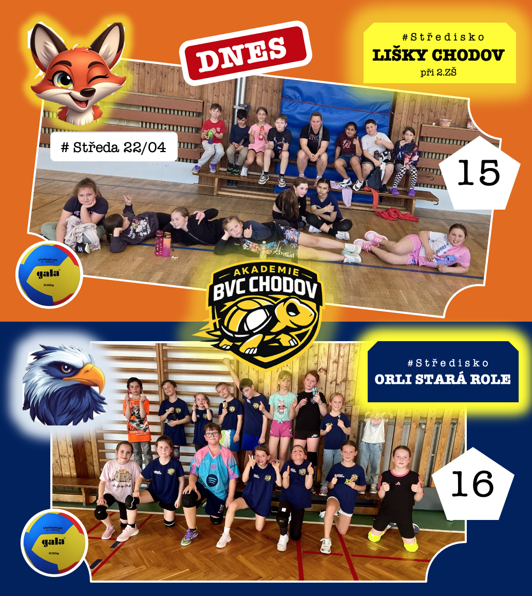 # Středa 22/04 ve střediscích