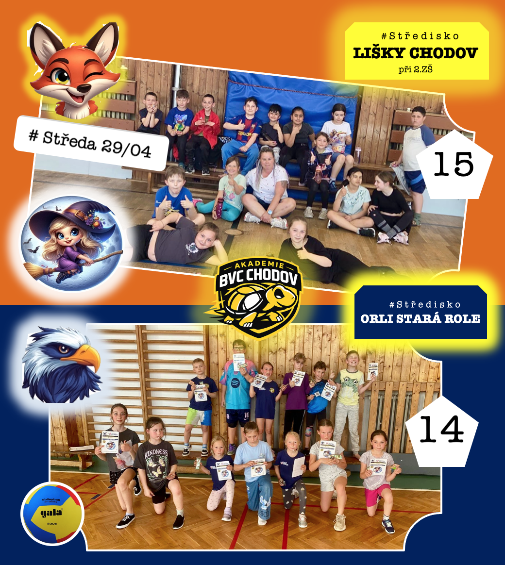 # Středa 29/04 ve střediscích