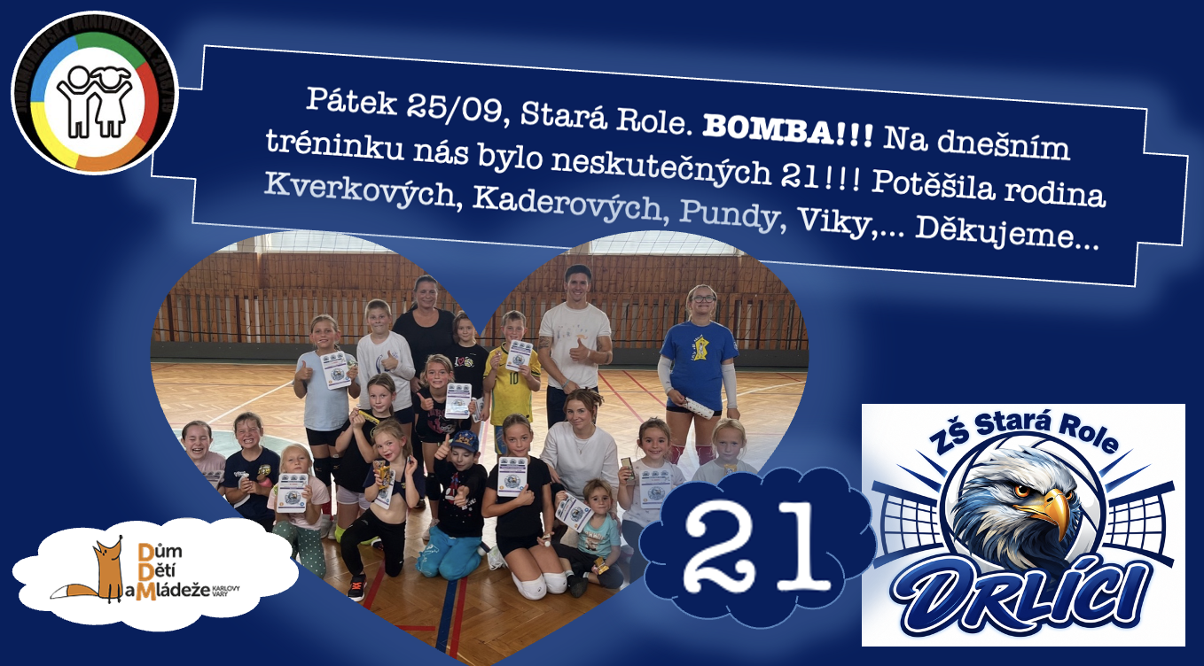 # Rekordní účast! 21 !!!